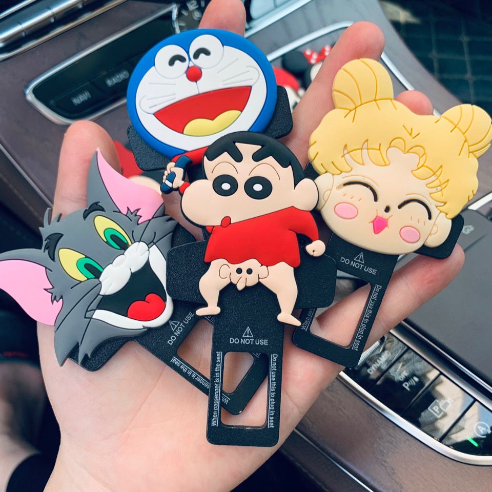 Chốt Khóa Dây An Toàn Xe Hơi Họa Tiết Hoạt Hình Dễ Thương 2023