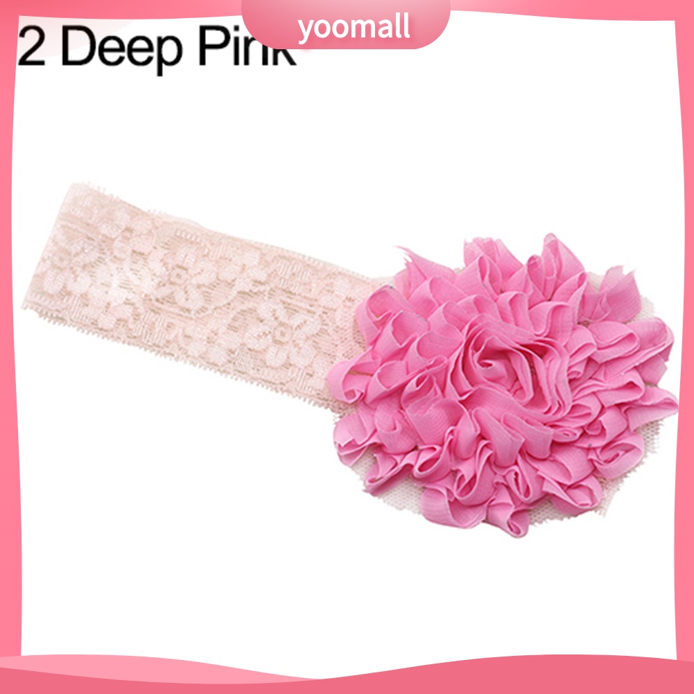 Băng Đô Ren Hoa Co Giãn Ngọt Ngào Cho Bé Gái