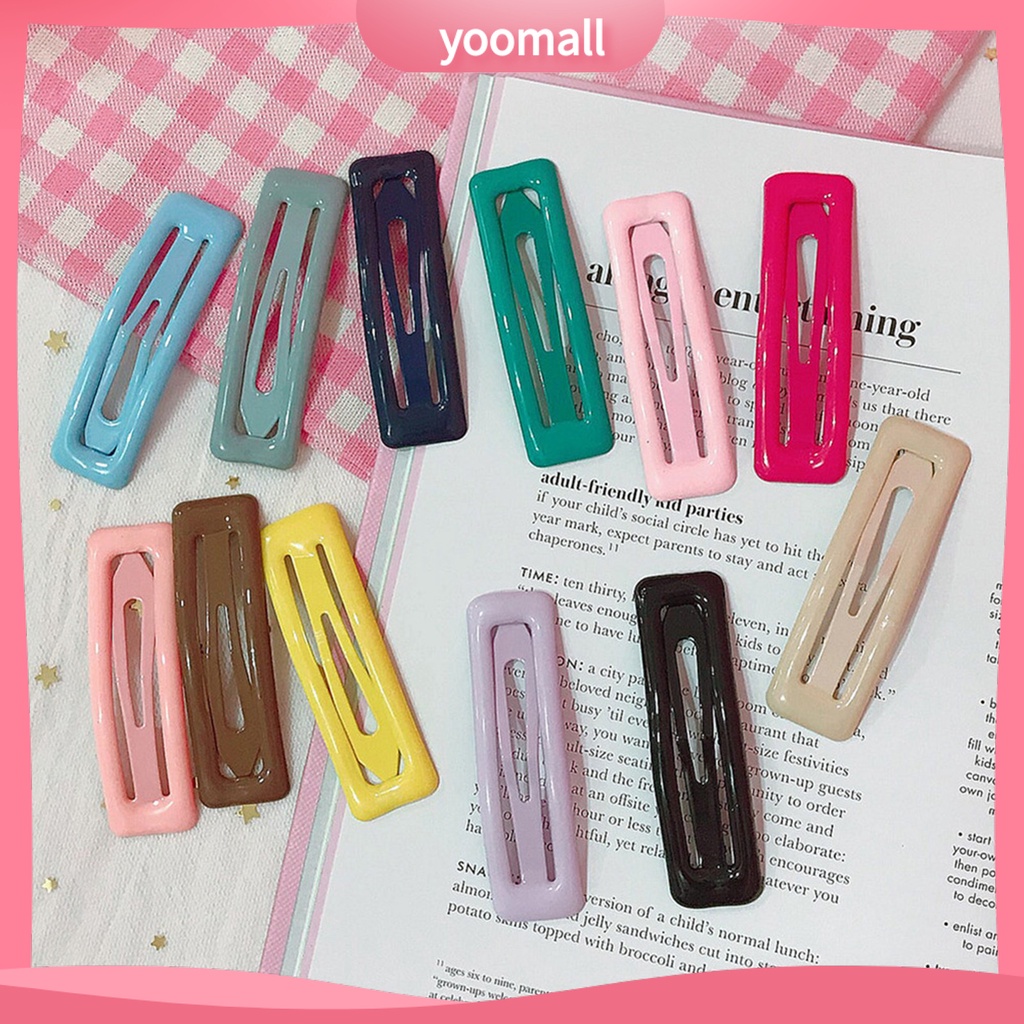 Kẹp Tóc Dạng Bấm Màu Kẹo Thời Trang Cho Nữ