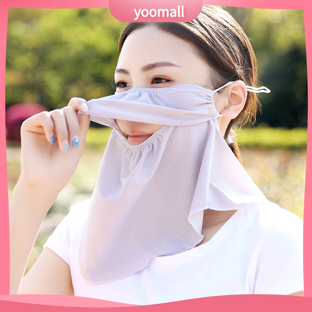 Khẩu Trang Che Phủ Cổ Chống Tia UV Thoáng Khí Dành Cho Nữ
