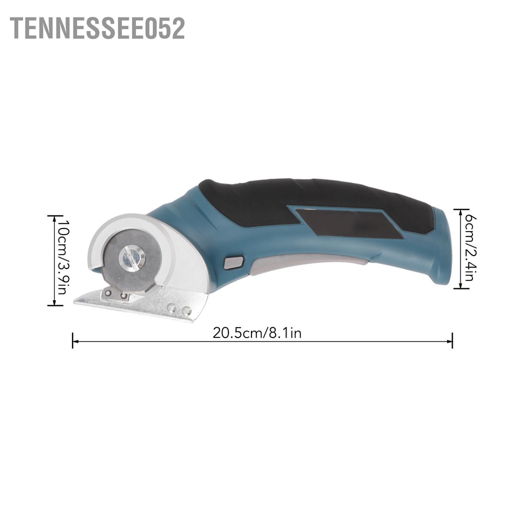 Tennessee052 Kéo Điện Không Dây Lưỡi Thép Mạnh Mẽ Máy Cắt Mini Cho Vải Thảm Tông 100‑240V
