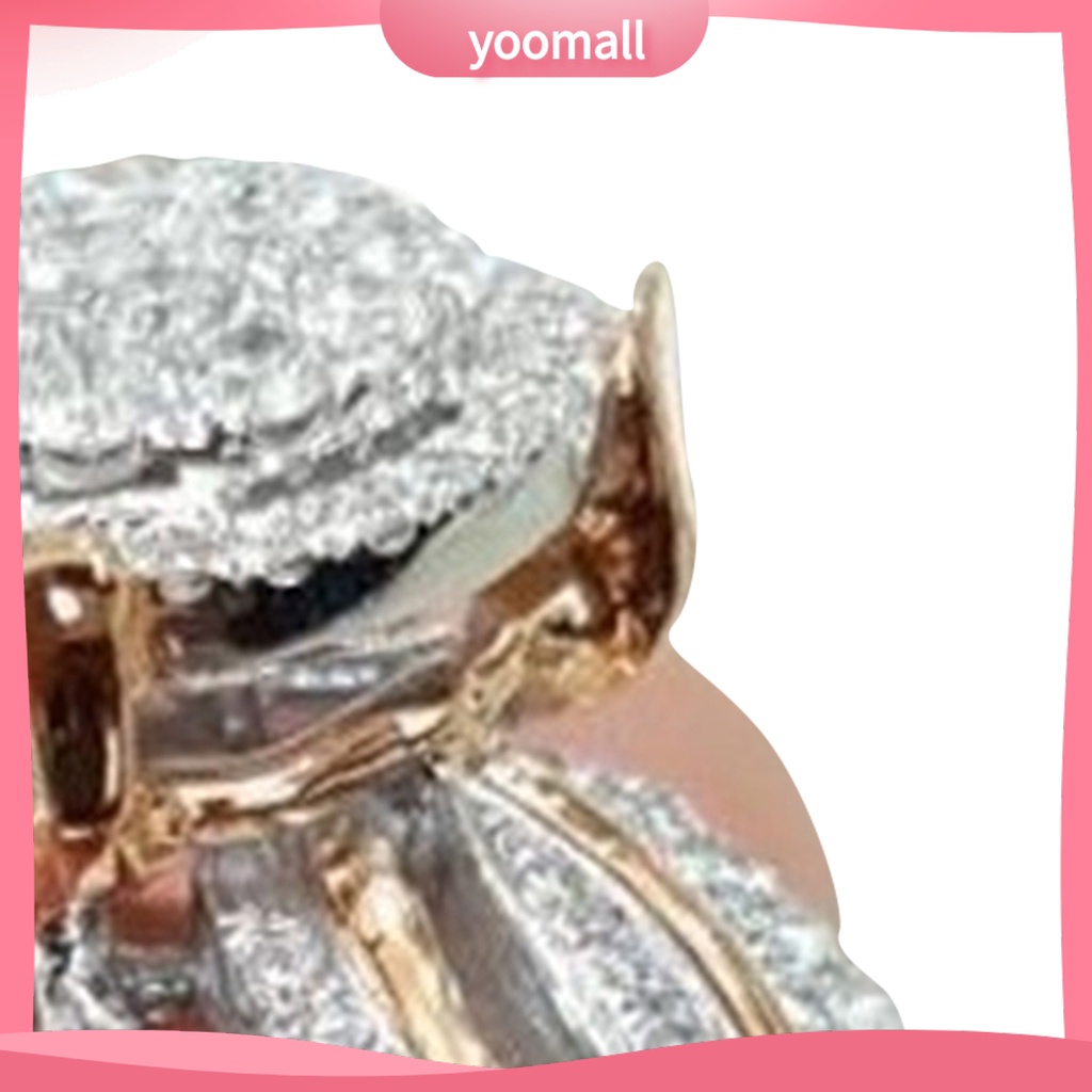 Nhẫn Đính Đá Nhiều Lớp Không Phai Màu Khối Lượng Nhẹ Thời Trang Cho Nữ