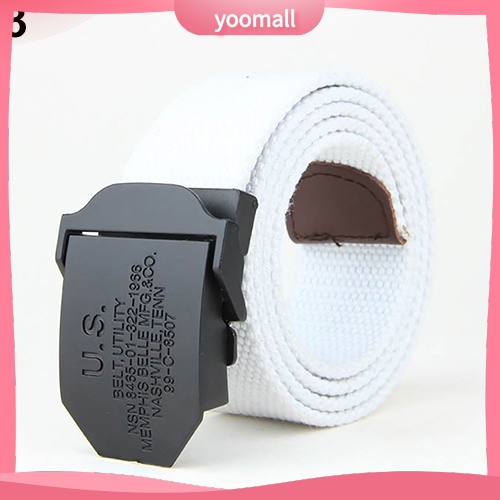 Thắt Lưng Màu Trơn Khóa Cài Thời Trang Thường Ngày Cho Nam