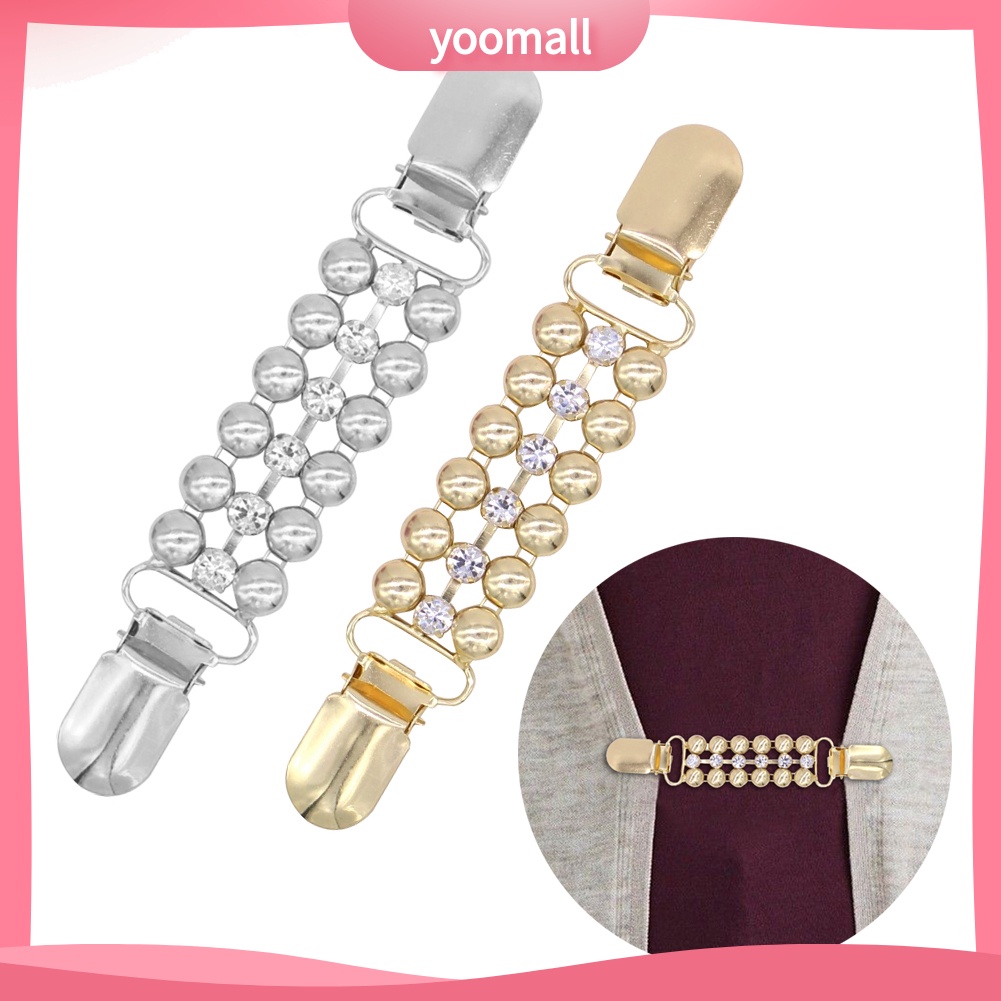 [YM] Kẹp Cài Áo Khoác Cardigan Sweater Không Nút Trang Trí Chuỗi Xích Kim Cương Giả Trang Trí Cho Nữ