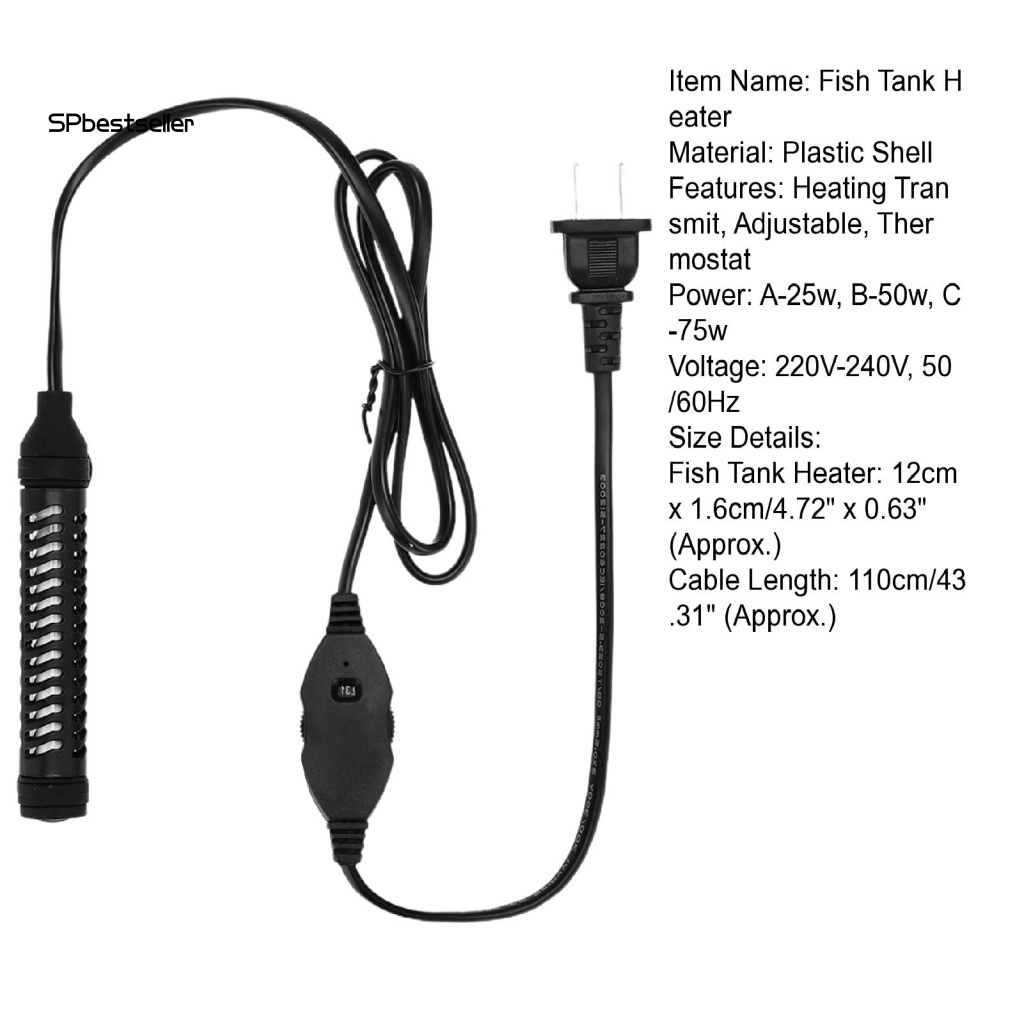 Thiết Bị Làm Ấm Nước Trọng Lượng Nhẹ Cho Bể Cá Cảnh