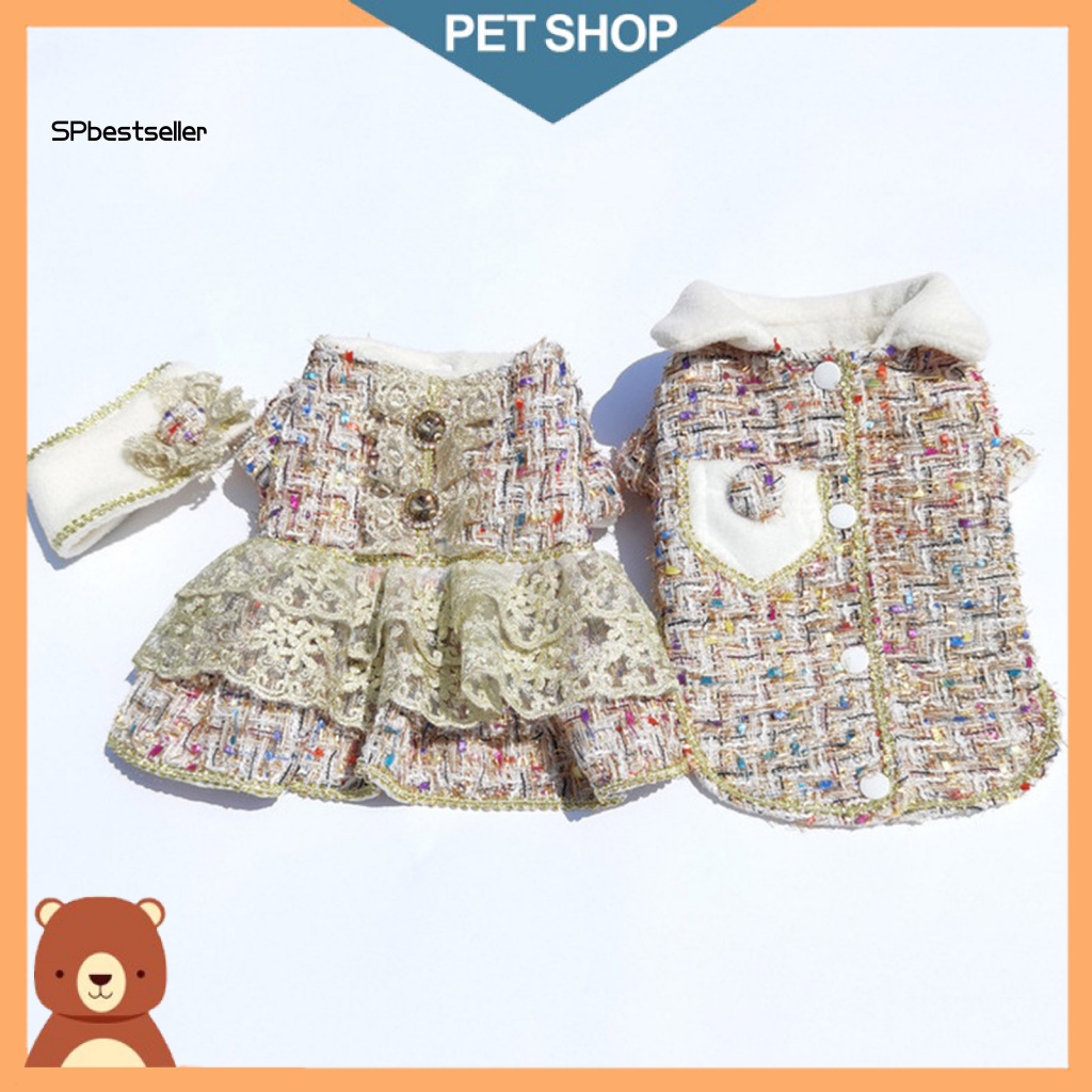 Váy Giữ Ấm Thoải Mái Màu Sắc Tươi Sáng Cho Thú Cưng