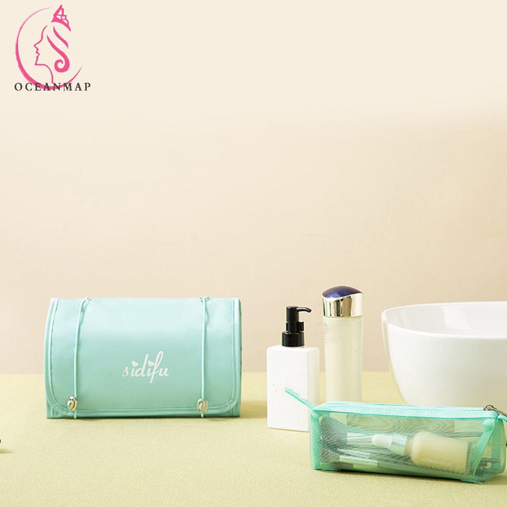 OCEANMAP Túi Đựng Mỹ Phẩm Thời Trang Vintage