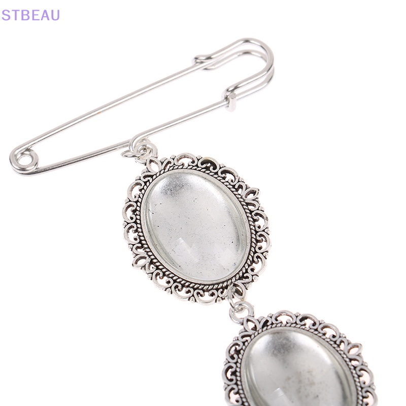 [Cxsteau] Ghim Cài Hình Bầu Dục Oval Dùng Để Trang Trí Khung Ảnh Cưới DIY