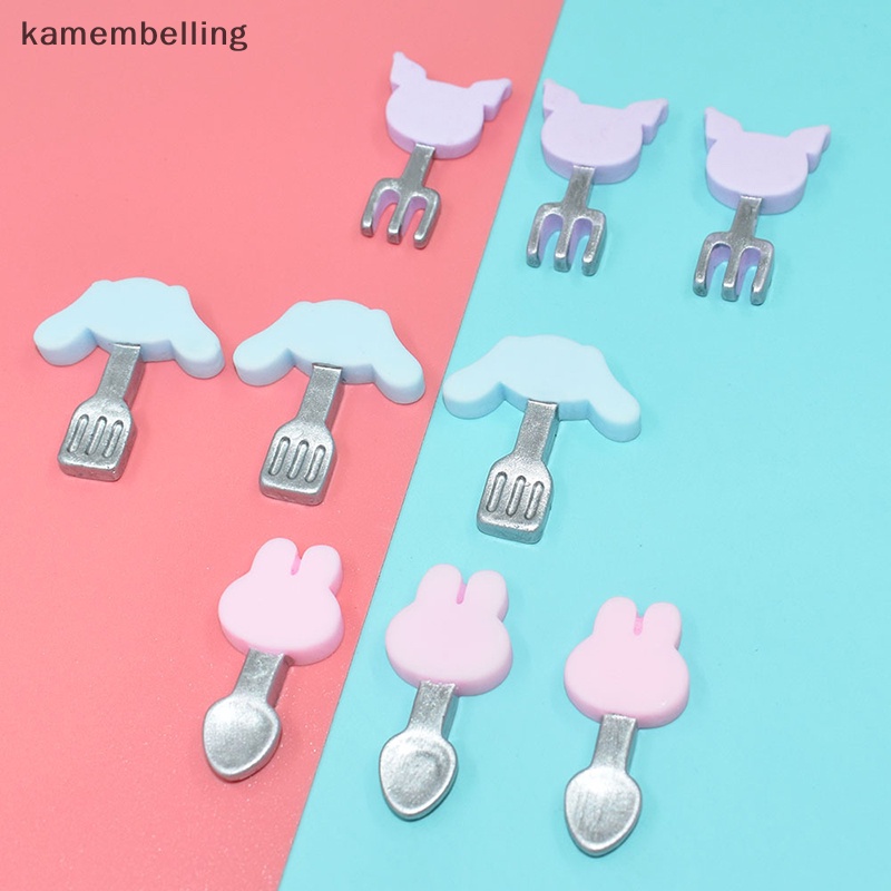 Set 10 Muỗng Nĩa Hoạt Hình Trang Trí Nhà Búp Bê
