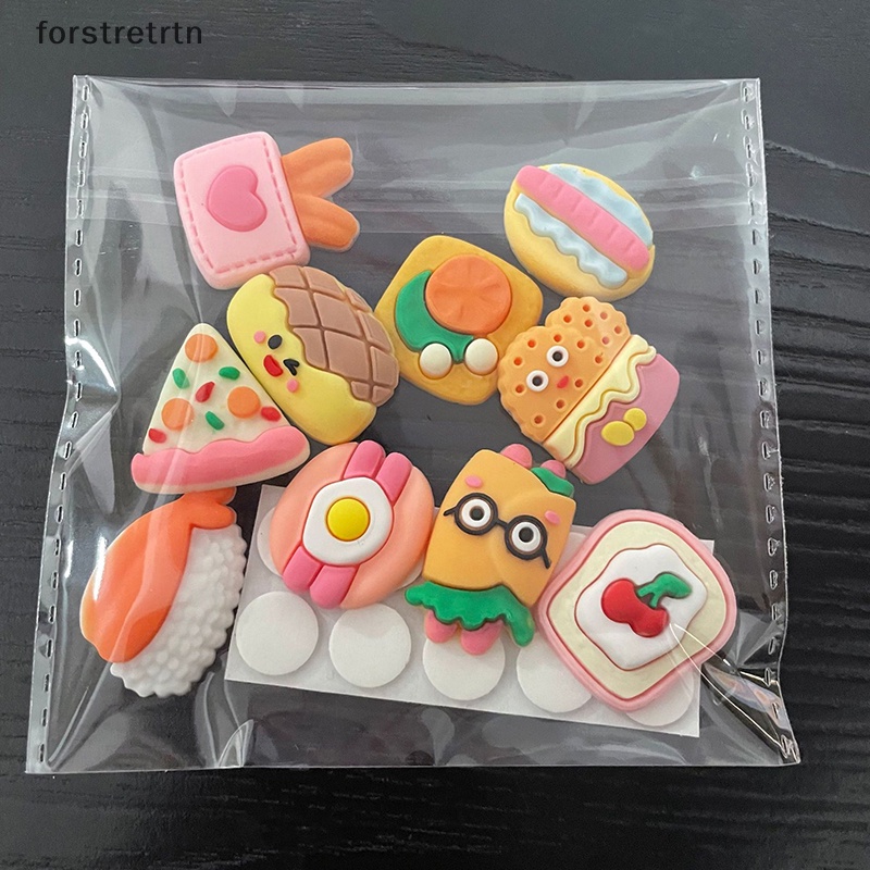 Set 10 Sticker Dán Trang Trí Tủ Lạnh DIY Hình Cốc Nước Hoạt Hình 3D Bằng Nhựa PVC