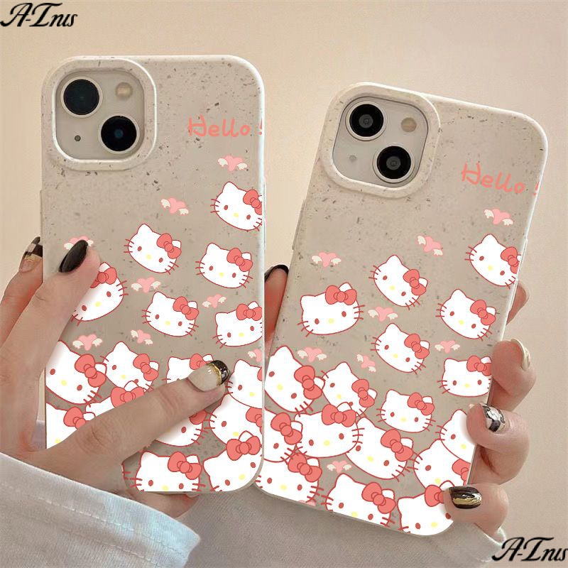 Ốp Điện Thoại Dẻo Họa Tiết Hoạt Hình Mèo Kitty Dễ Thương Chống Sốc Cho iPhone1213 Avatar 117 max14pro8 Apple plus T4AS 117