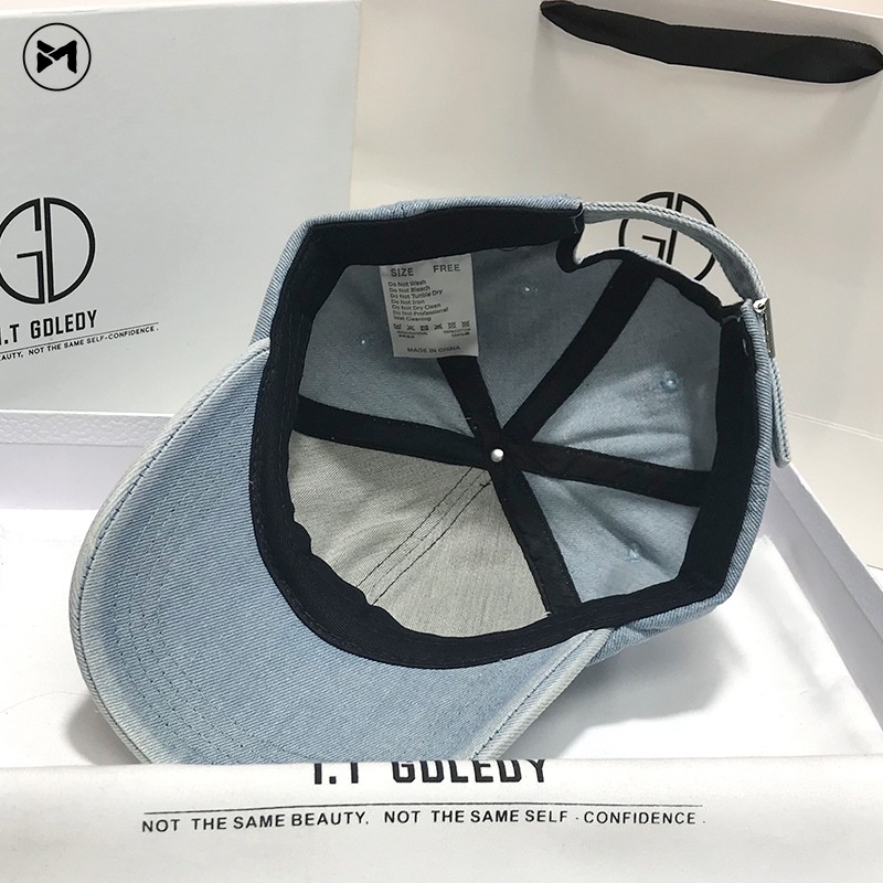 Nón Lưỡi Trai Denim Thời Trang Hàn Quốc Phong Cách Retro Mới 2023