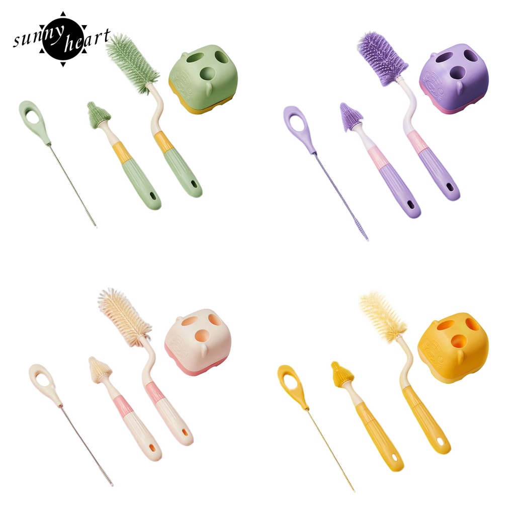Sunnyheart 1 Bộ Bàn Chải Chai Lọ Được Thiết Kế Với Tay Cầm Tiện Dụng Cung Cấp Một Tay Cầm Thoải Mái Và Dễ Sử Dụng