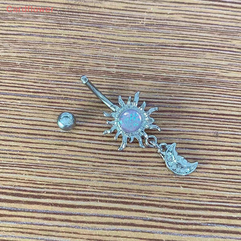 Khuyên Rốn Bằng Thép Không Gỉ Đính Đá Zircon Thời Trang Mới