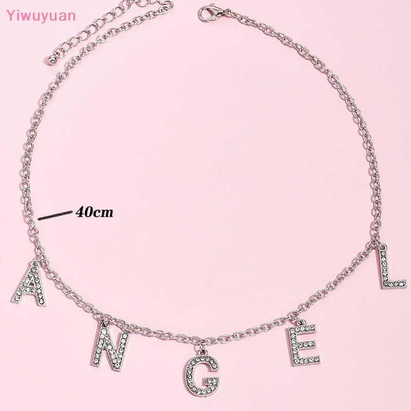 Vòng Cổ Choker Mặt Chữ Đính Đá Thời Trang Phong Cách Gothic Punk Mới