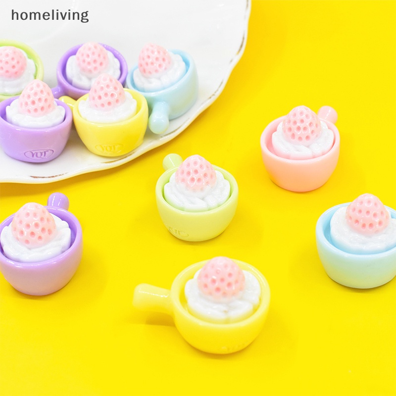 Set 5 Mô Hình Bánh Ngọt / Món Tráng Miệng Mini Dễ Thương Trang Trí Nhà Búp Bê DIY