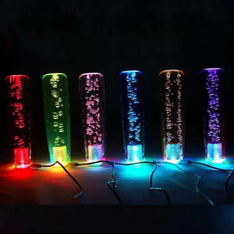 Núm Gạt Cần Số Xe Hơi Có Đèn LED Nhiều Màu Hình Bong Bóng 10 / 15 / 20CM AdornmentNo1