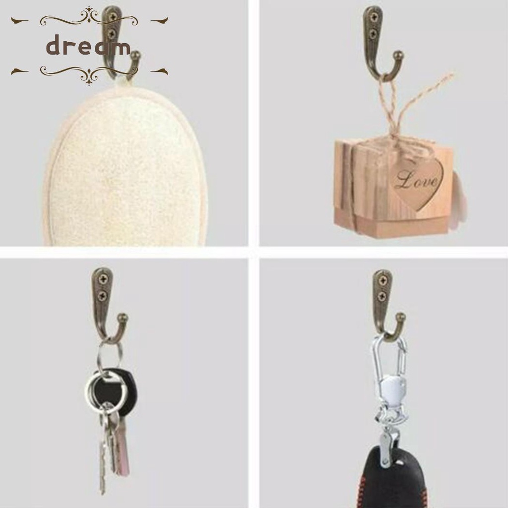 【DREAMLIFE】Hooks Bedroom Hanging Coat Holder Tools W/20 Pieces Screws Wall Mounted