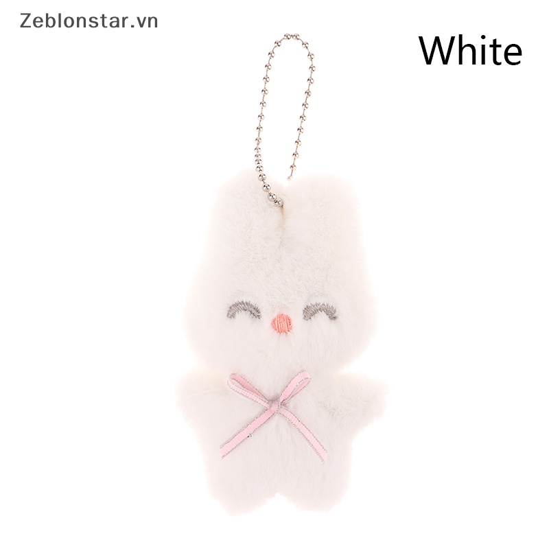 Móc Khóa Hình Thỏ Nhồi Bông Mềm Mại Dễ Thương