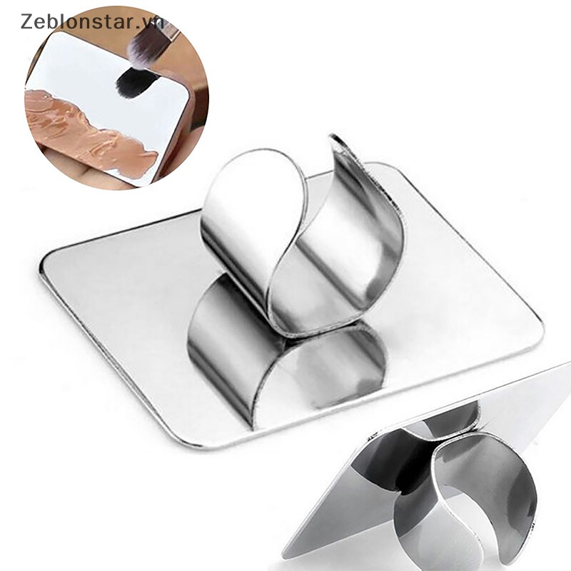 Bộ Bảng Trộn Màu Trang Điểm / Làm Móng Bằng Thép Không Gỉ