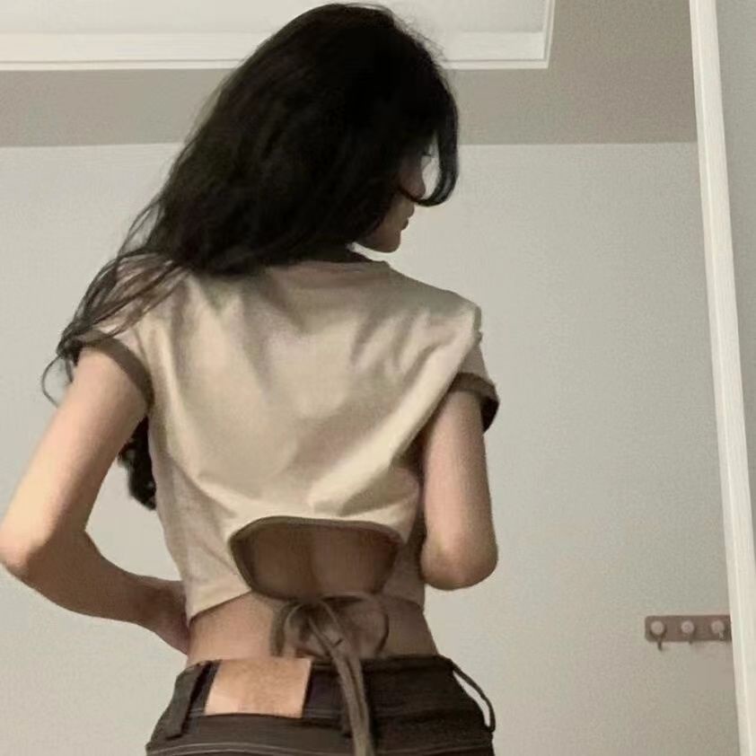 Áo Thun Tay Ngắn Thiết Kế Mới Thời Trang Mùa Hè Theo Phong Cách Hàn Quốc Cho Nữ