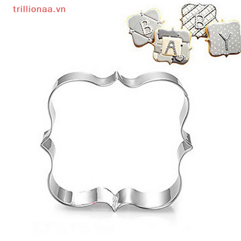 Set 4 Khuôn Cắt Bánh Quy Hình Khung Hình 3D Trang Trí Tiệc Cưới