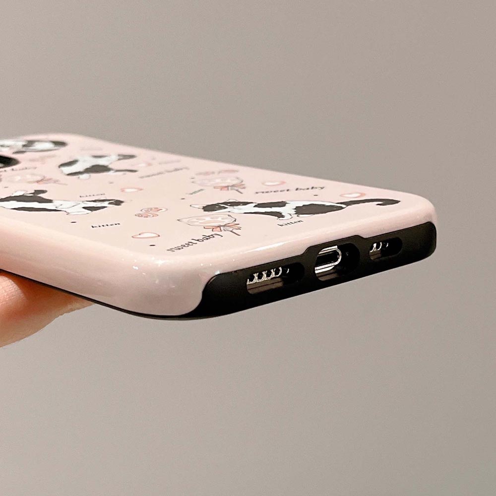 Ốp Điện Thoại Cứng In Hình Mèo Cho iPhone 11 12 12Pro 12ProMax 13 13Pro 13ProMax 14 14Pro 14ProMax