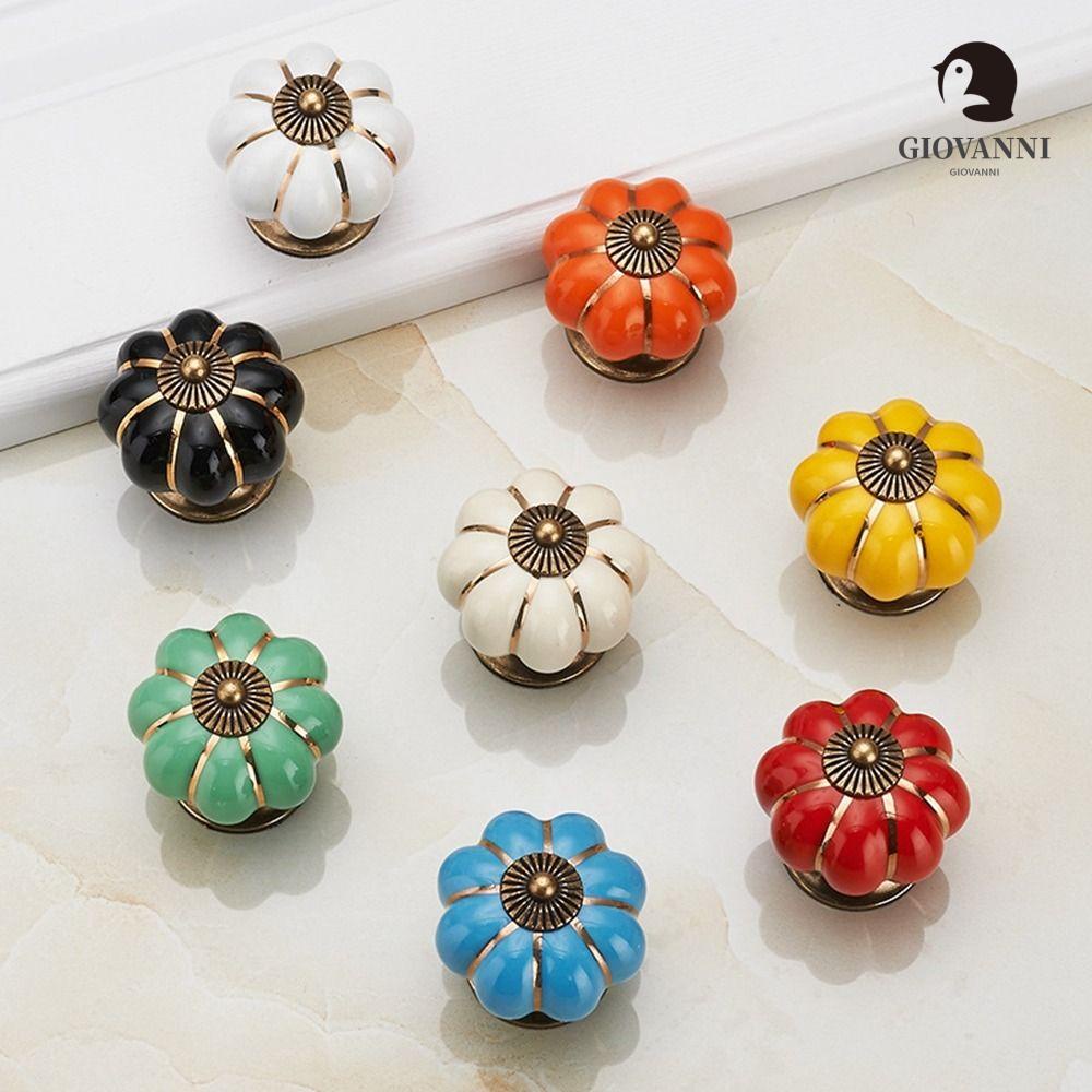 Giovanni Tay Nắm Cửa Tủ Bằng Gốm Phong Cách Vintage