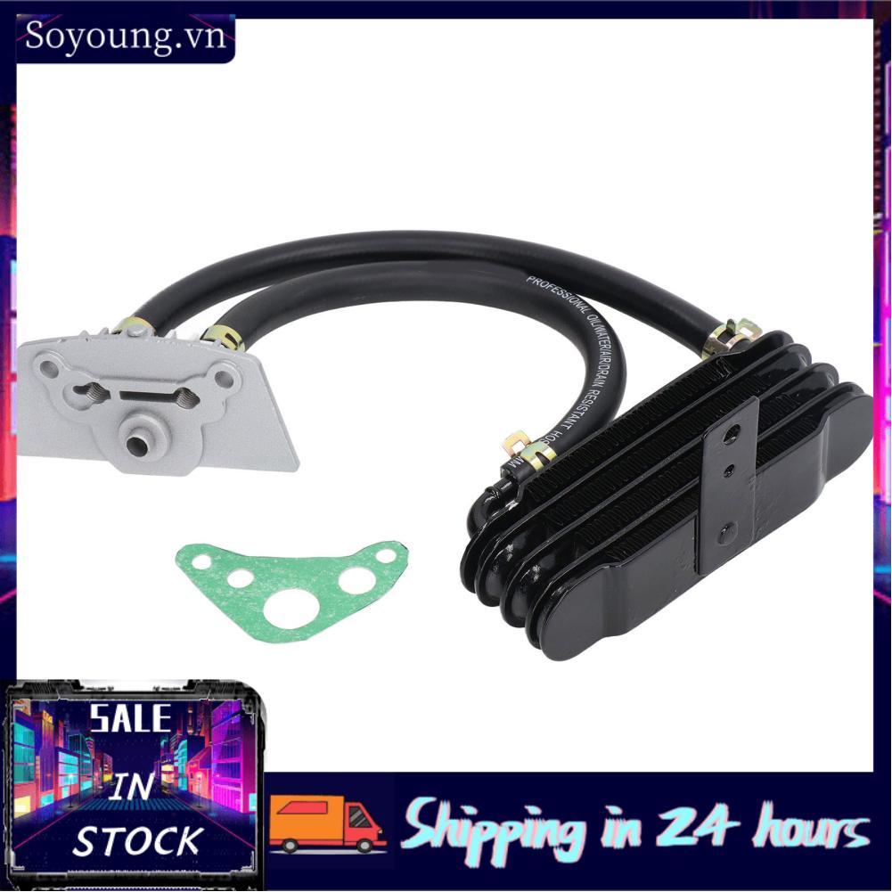 Soyoung Transmission Oil Cooler  High Temperature Resistant Efficiency Metal Durable Motorcycle Rustproof for Motorbike