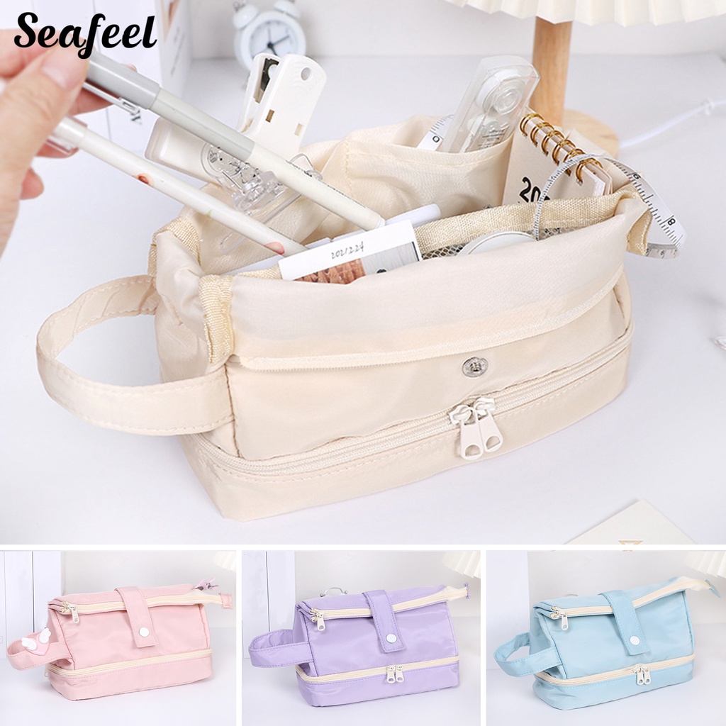 Túi Đựng Bút Chì Sức Chứa Lớn Có Tay Cầm Tiện Dụng