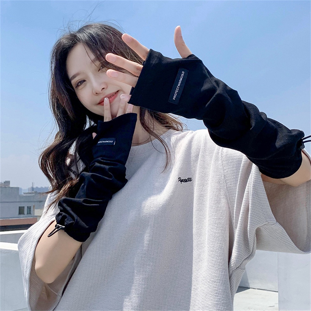 Găng Tay Chống Nắng Tia Cực Tím Màu Sắc Đơn Giản Thời Trang Mùa Hè