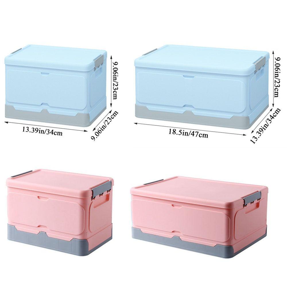 Hộp Đựng Đồ Sức Chứa Lớn Bằng Nhựa Có Thể Gấp Gọn Kèm Nắp Đậy Tiện Dụng