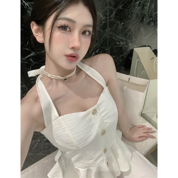 Áo Lửng Hai Dây Sát Nách Dáng Ôm Thời Trang Mùa Hè Quyến Rũ Cho Nữ