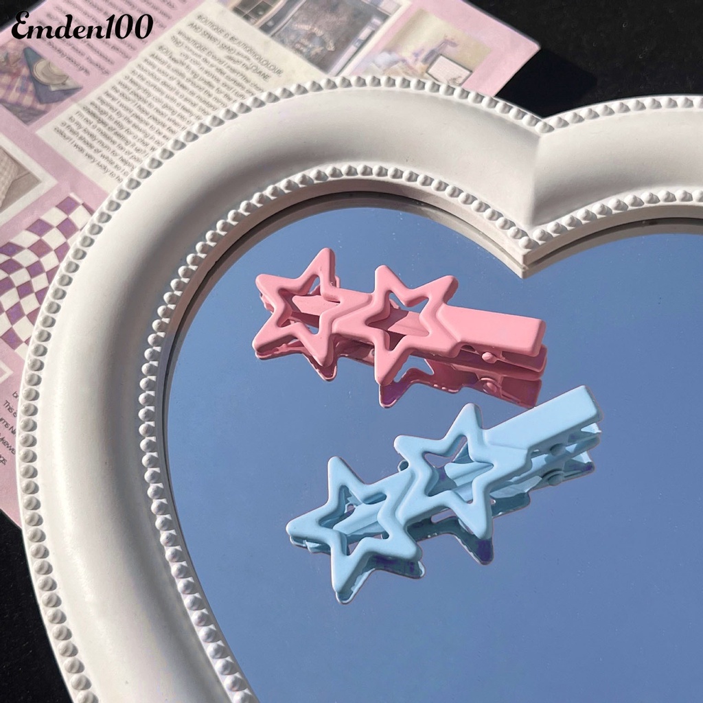 Kẹp Tóc Nữ Hình Ngôi Sao Màu Sắc Tươi Sáng