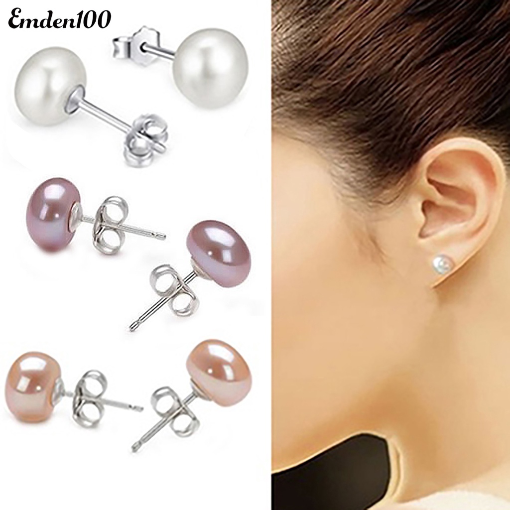 Đôi Khuyên Tai Nữ Đính Ngọc Trai Thiết Kế Ấn Tượng Thời Trang