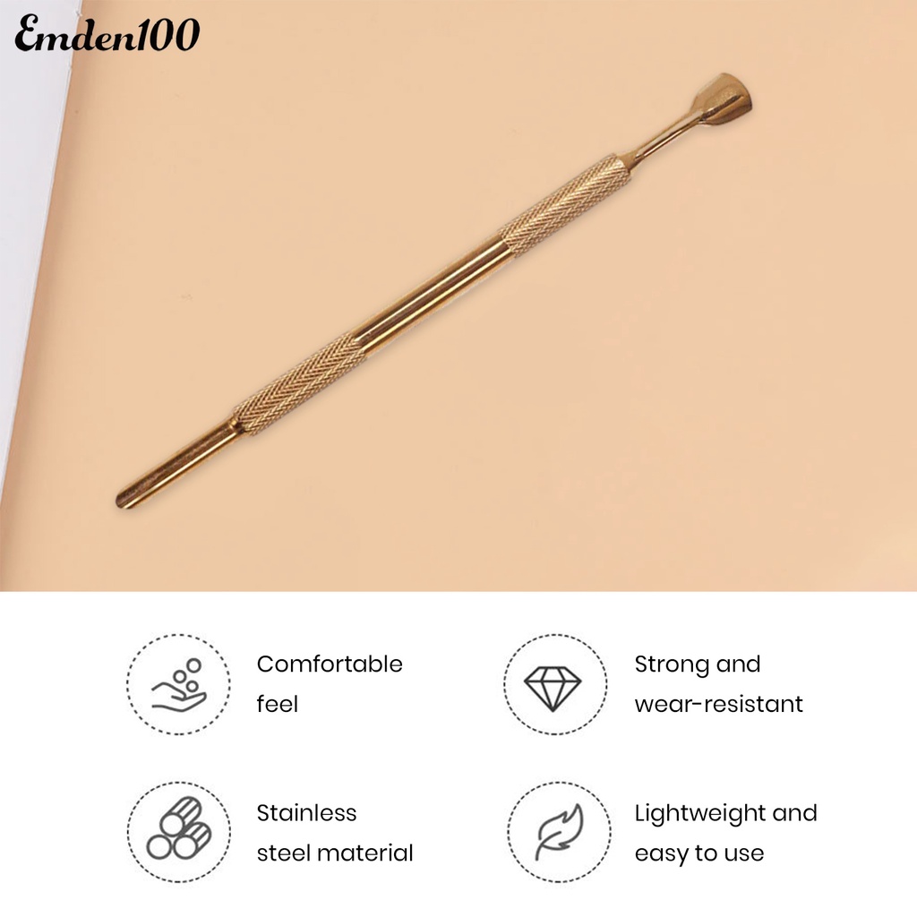 Dụng Cụ Cắt Móng Bằng Thép Không Gỉ Hai Đầu Dạng Cong / Vòng Cung