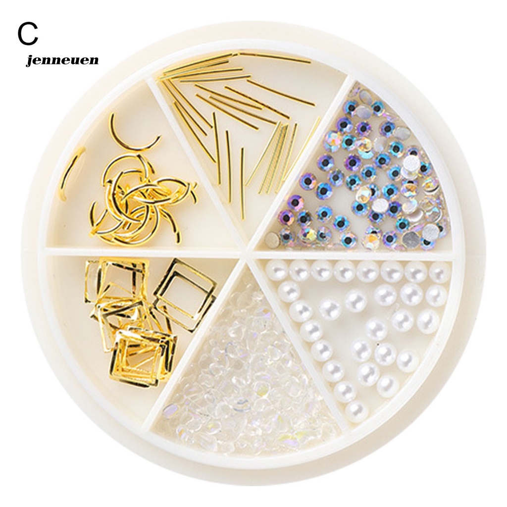 Phụ Kiện Trang Trí Móng Tay Bằng Kim Loại Nhiều Hình Dạng