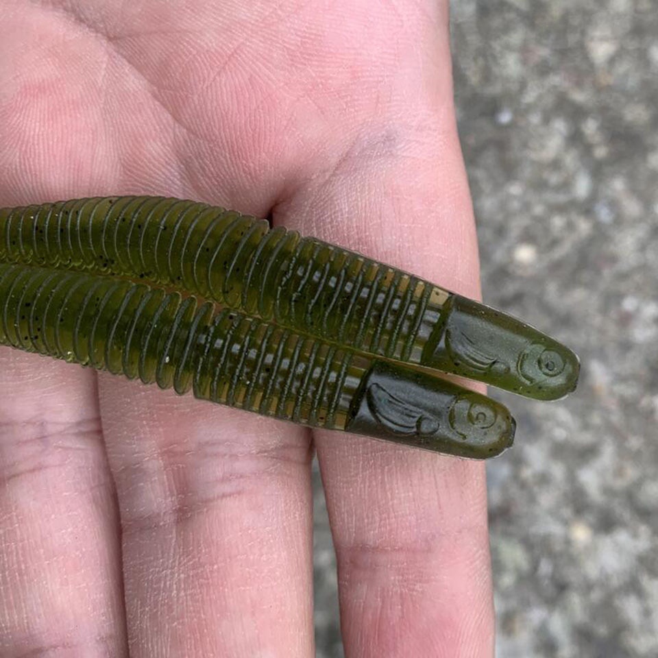 Mồi Câu Cá Giả Hình Sâu Mềm 65mm 85mm Độc Đáo