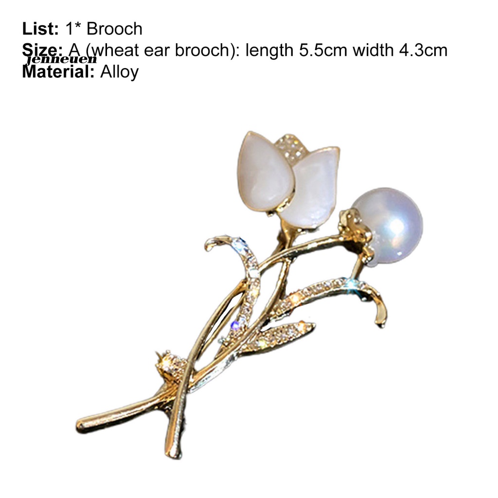 Trâm Cài Áo Đính Ngọc Trai Nhân Tạo Lấp Lánh Phong Cách Hàn Quốc