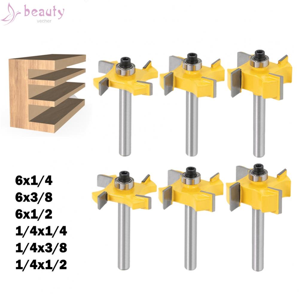 Khớp Nối Định Tuyến 1 / 4Inch Cho Ngăn Kéo Tủ Gỗ Tenon Joint HSS Bền