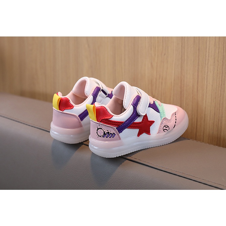 Giày Thể Thao Có Đèn LED Dạ Quang Thời Trang Xuân Thu 2023 Cho Bé