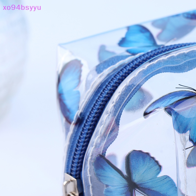 1 Túi Đựng Đồ Trang Điểm Xo94Bsyu Mini Trong Suốt In Họa Tiết Trái Cây / Động Vật Có Khóa Kéo Tiện Dụng Mang Theo Du Lịch