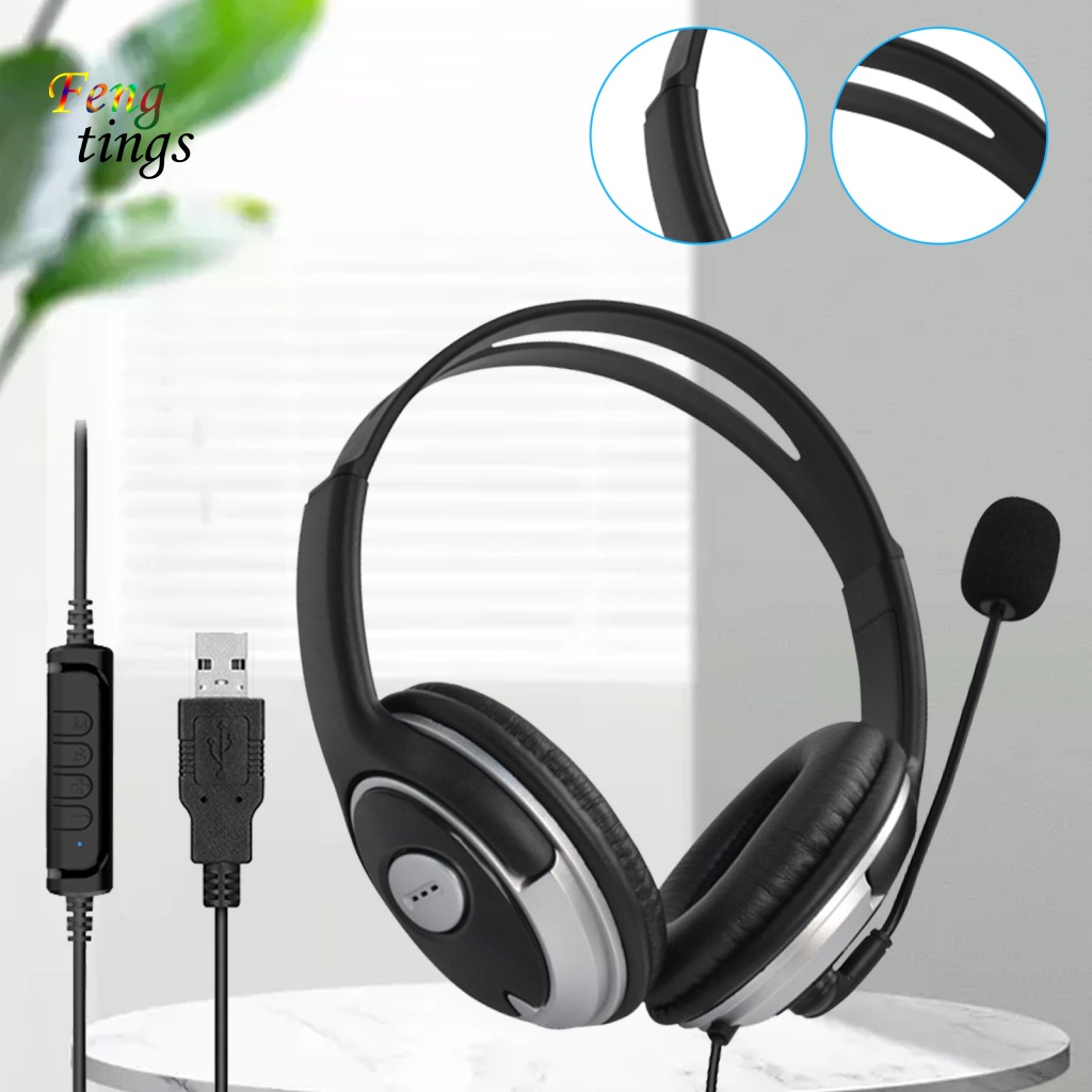 Tai Nghe Nhét Tai 330 Chống Ồn Âm Thanh Siêu Trầm Có Dây USB Màu Đen Cho Máy Tính