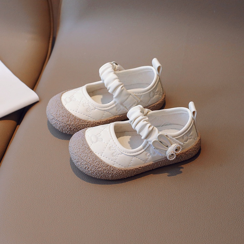 Giày Mũi Tròn Đế Bằng Chống Trượt Thời Trang Hàn Quốc 2023 Dành Cho Bé Gái