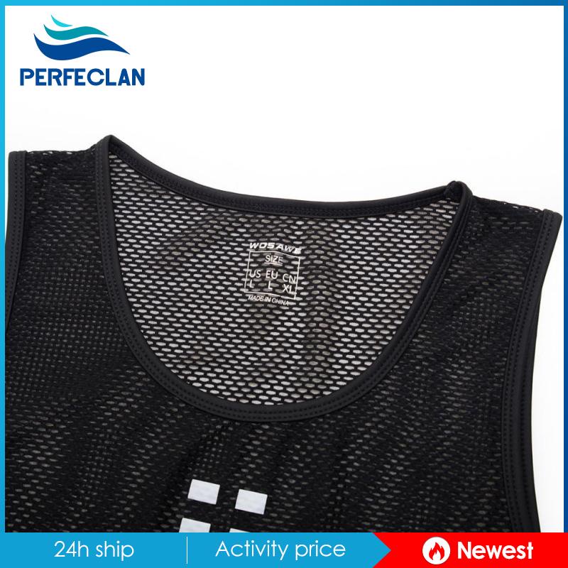 Áo Sát Nách Đi Xe Đạp Màu Đen Khối Lượng Nhẹ Và Thoáng Khí Có 5 Kích Cỡ Cho Nam