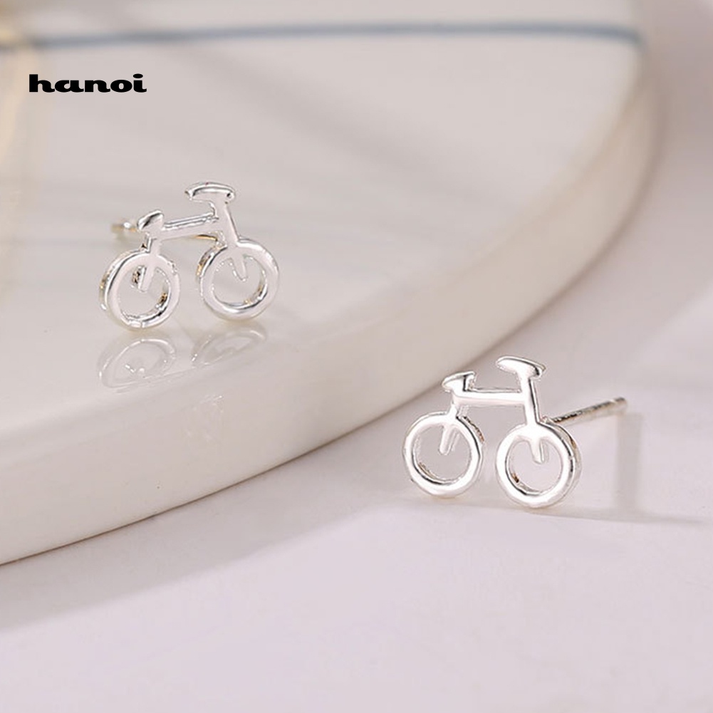 Bông Tai Hình Chiếc Xe Đạp Mini Dễ Thương Cho Nữ