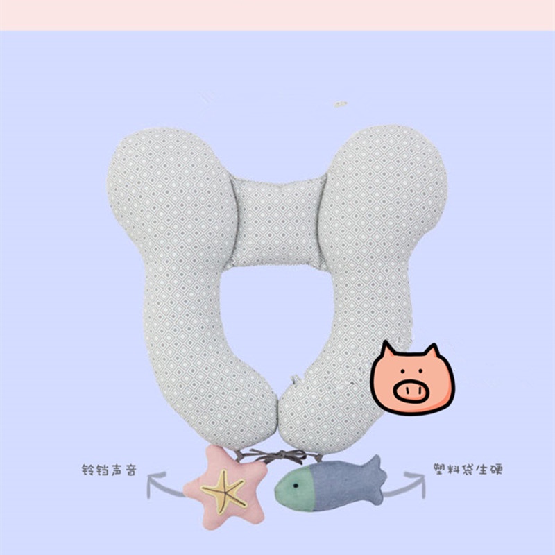 Motor budak baby carseat baby neck pillow / baby anti-shake stroller pillow / pure cotton driving pillow