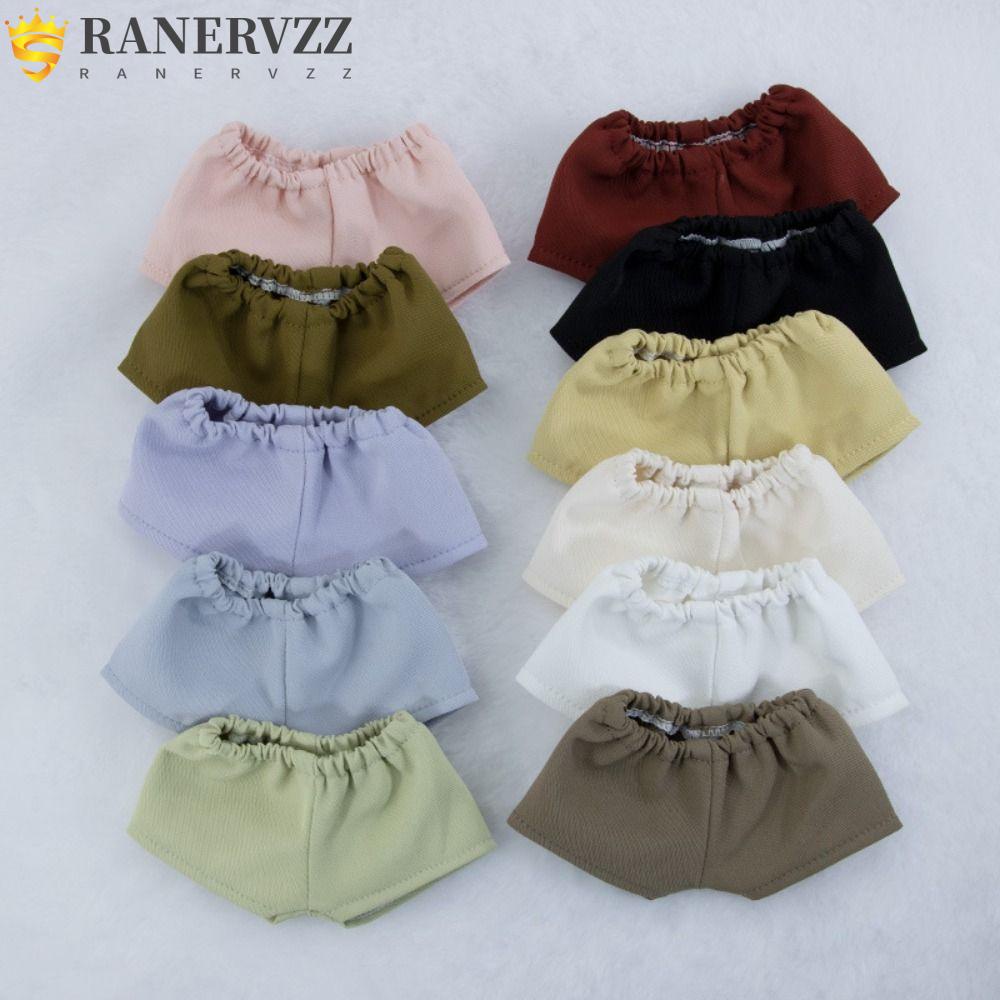 Quần short búp bê ranervzz, quần dài búp bê nhiều màu thời trang, quần áo làm bằng tay cao cấp cho búp bê 1/11 1/12 ob11 búp bê cotton 10cm