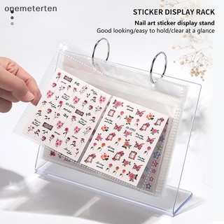 Sổ đựng miếng dán móng tay 17 trang bằng nhựa trong suốt