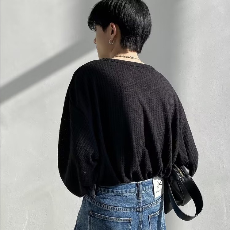 Áo Thun Tay Dài Mỏng Phong Cách Mới Mùa Hè 2023 Cho Nam